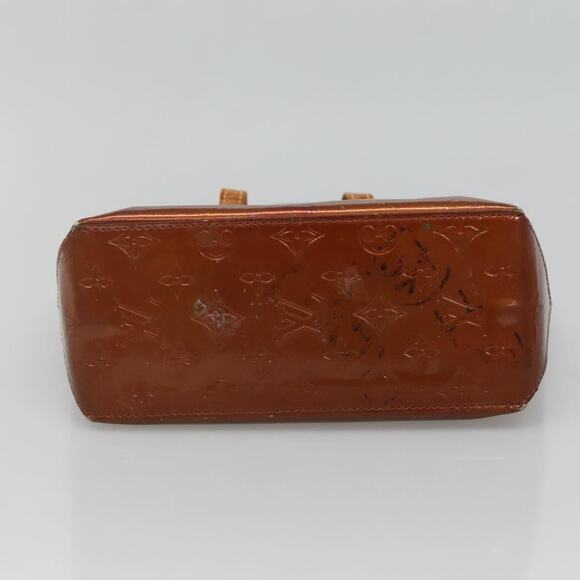 LOUIS VUITTON Monogram Vernis Reade PM Hand Bag Bronze M91146 - Picture 9 of 12